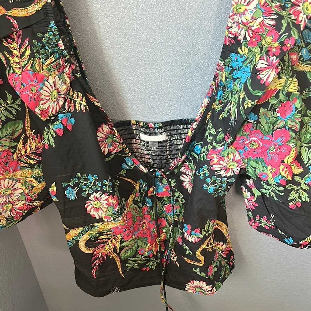 Mother Sweet Talker Ruffle Crop Top - Picture 3 of 8